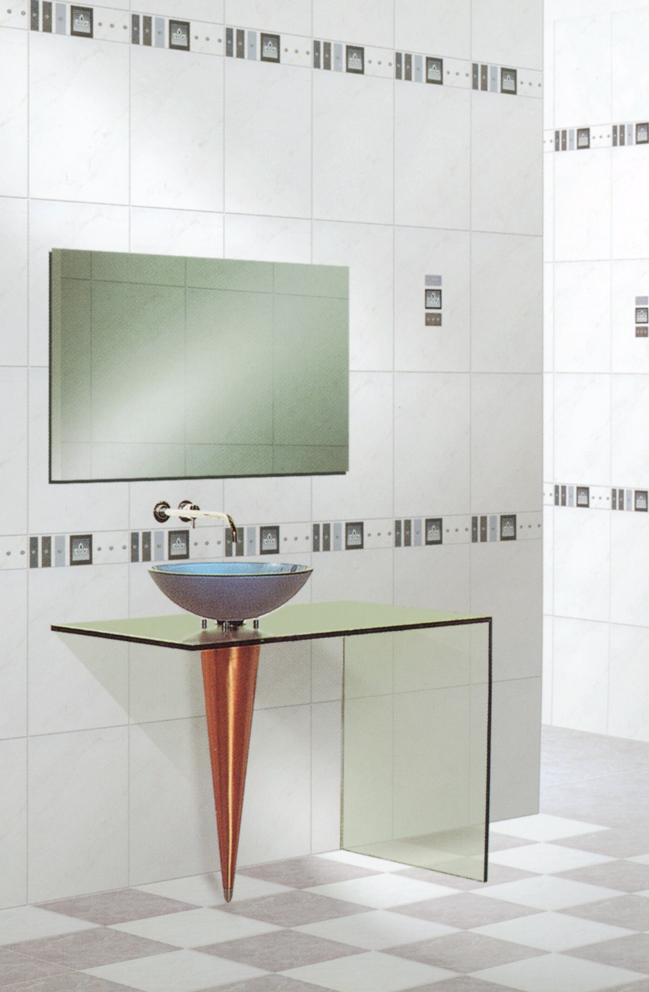 Y5431高亮釉修邊地壁套磚