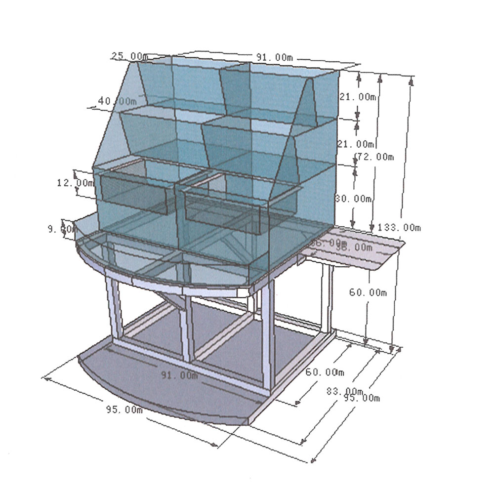 三層式活體貝類缸