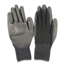 12黑色PU塗佈抗靜電手套