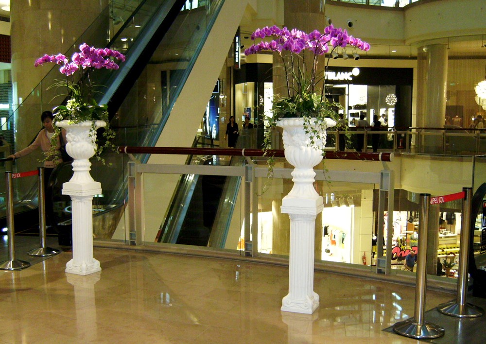 羅馬方柱+酒杯盆