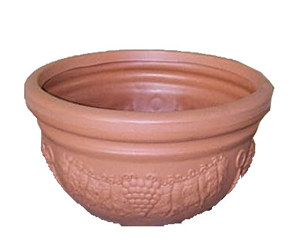 GL葡萄紋碗型花盆