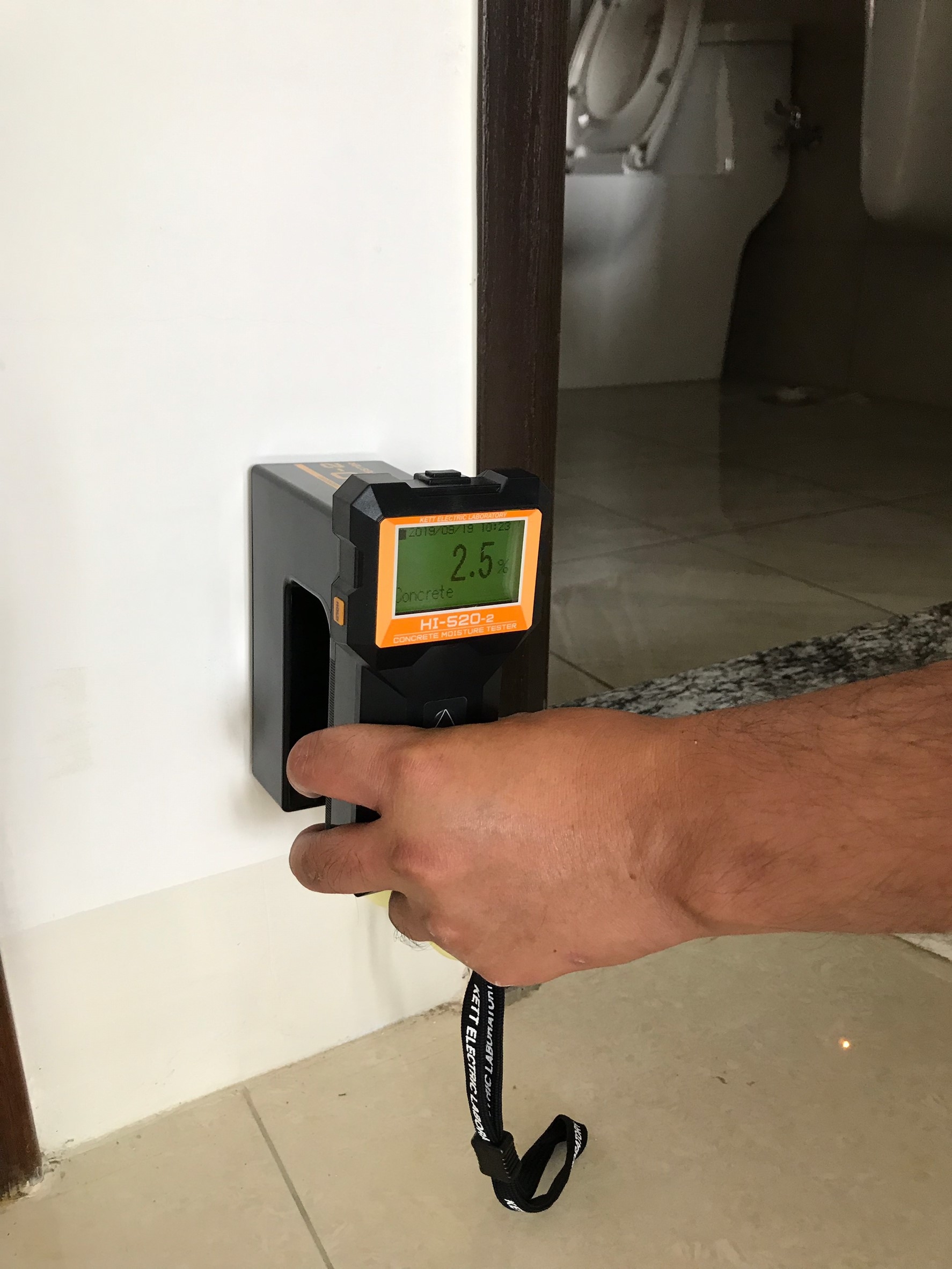 使用非破壞混擬土水分儀，檢測有無滲漏水疑慮案例