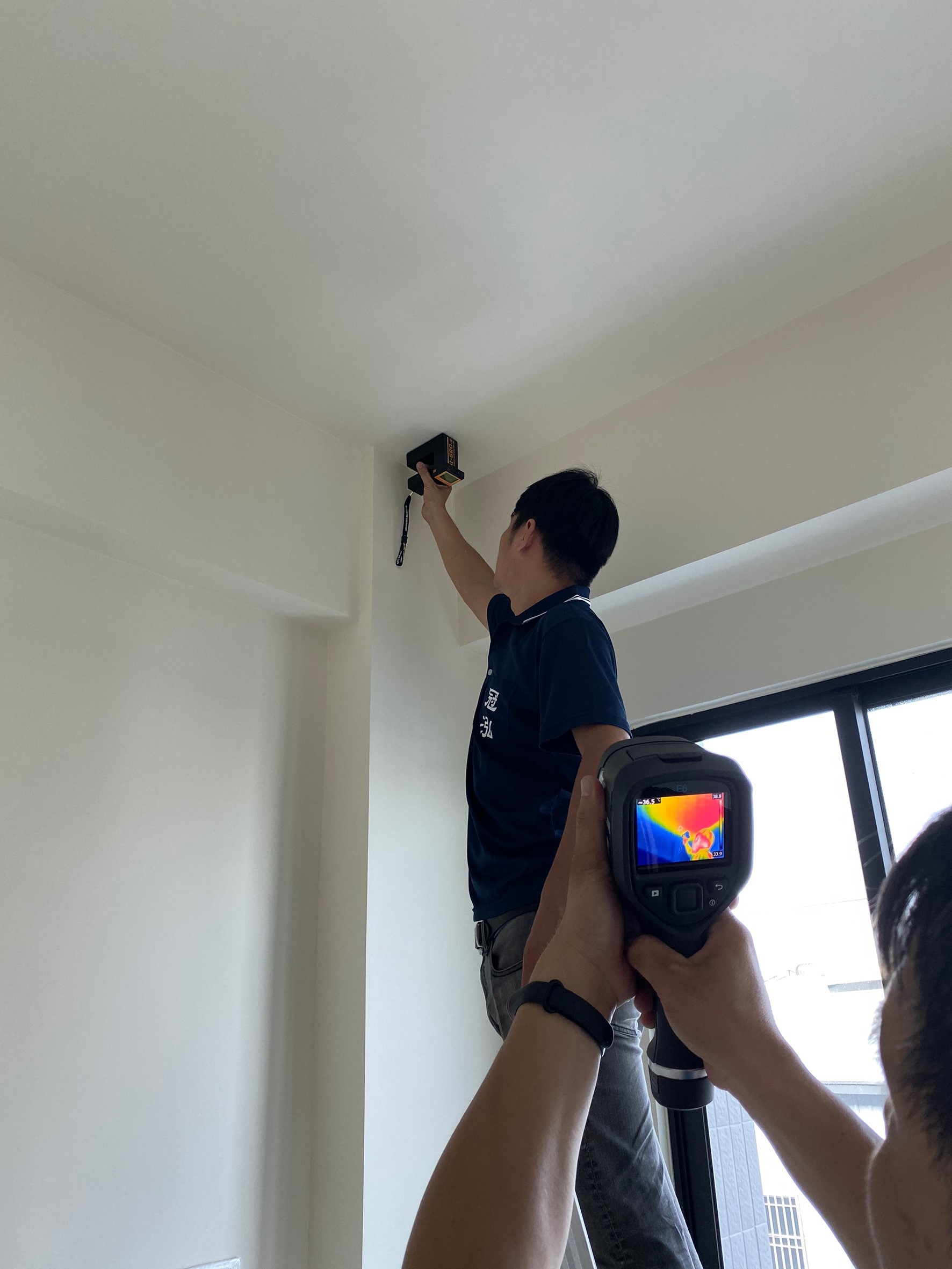 使用非破壞混擬土水分儀，檢測有無滲漏水疑慮案例