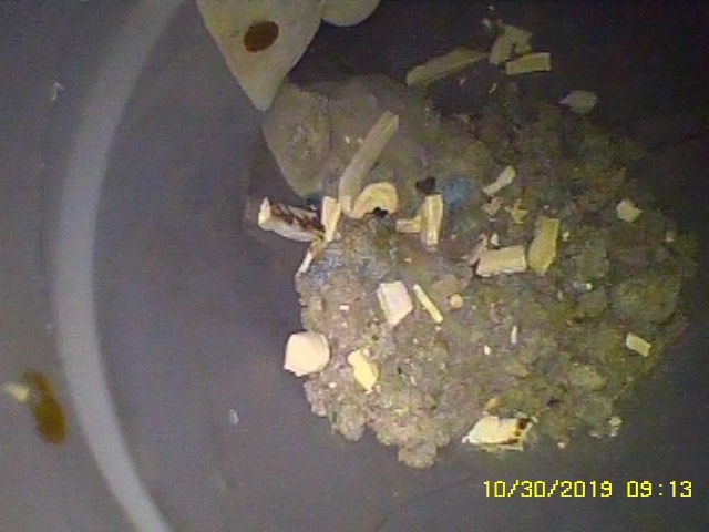 使用工業內視鏡檢查排水孔是否有異物