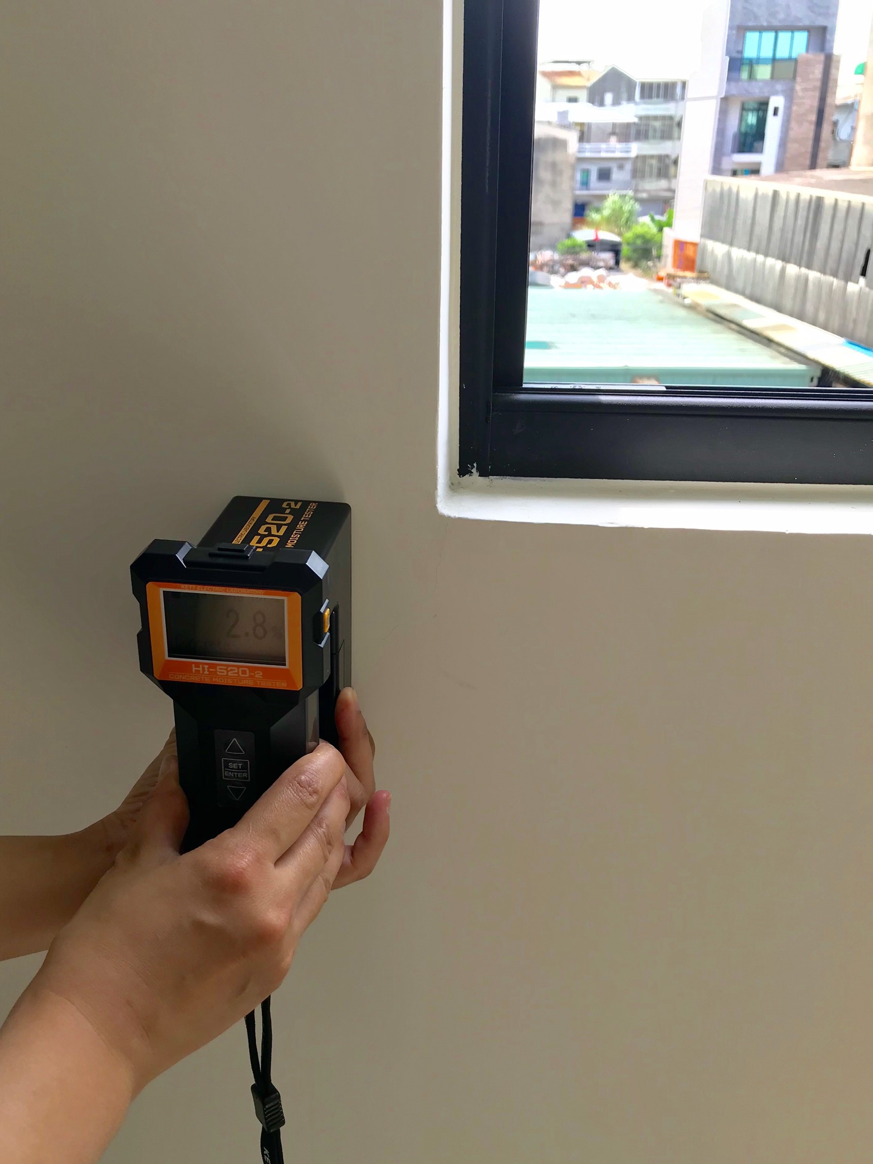 使用非破壞混擬土水分儀，檢測有無滲漏水疑慮案例