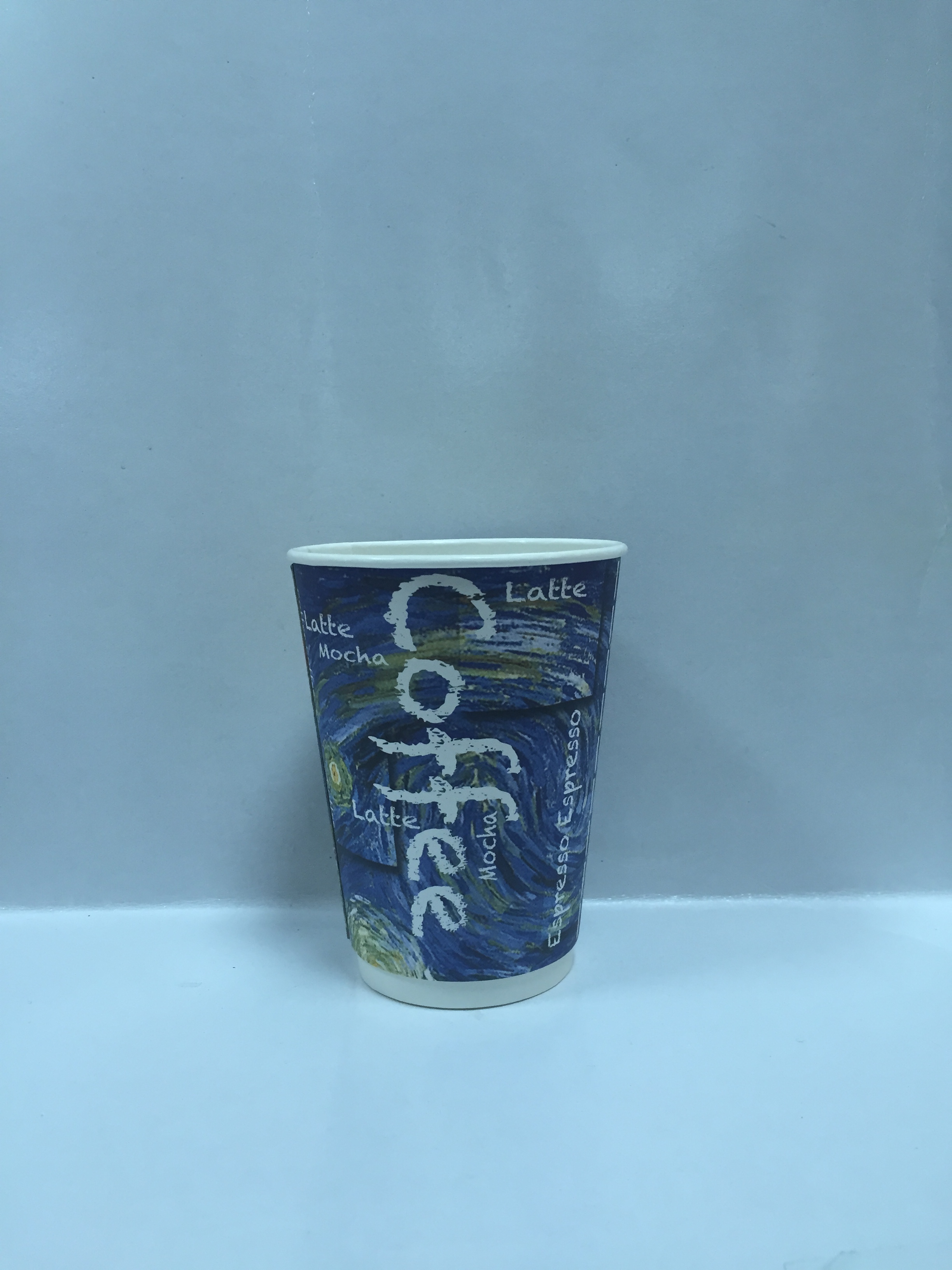 冷飲紙杯,咖啡杯12oz瓦楞雙層熱杯