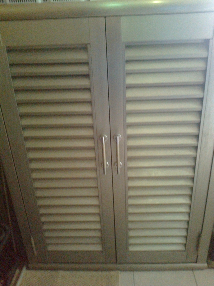 鋁製百葉鞋櫃