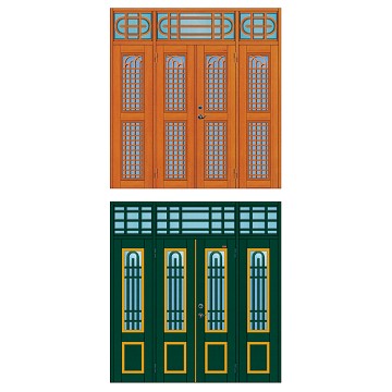 傳家名門3403--檜木色，3404--墨綠色