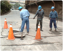 水刀清通衛生、雨水、工業下水道