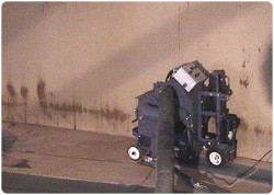 儲槽內底板鋼珠噴砂回收系統