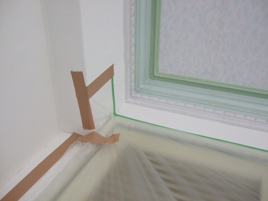 油漆施作前-木作保護