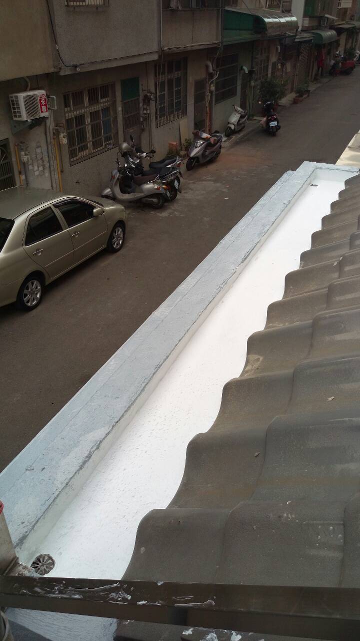 多次防水層施作後完成面