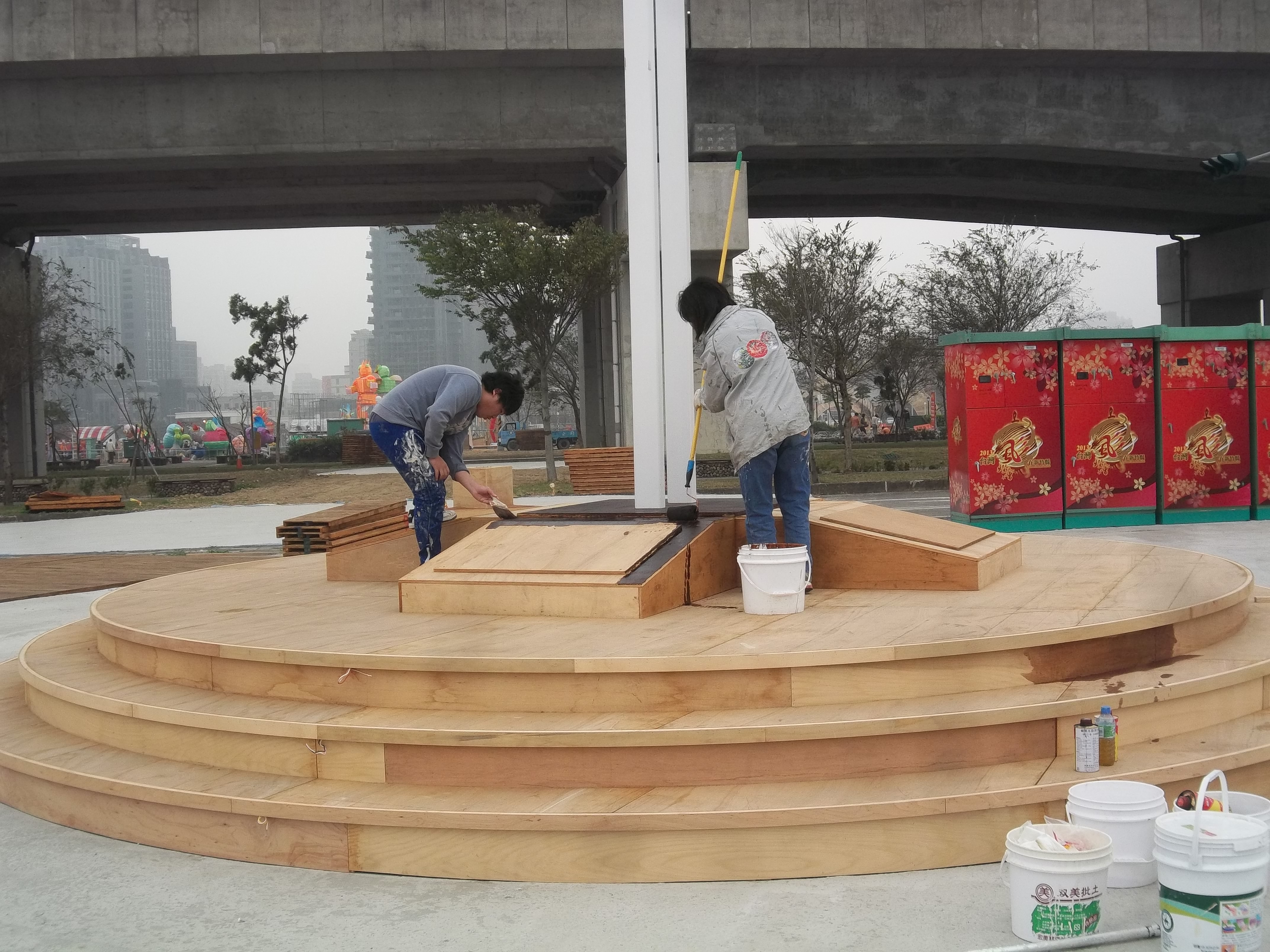 新竹燈會宗教區油漆工程