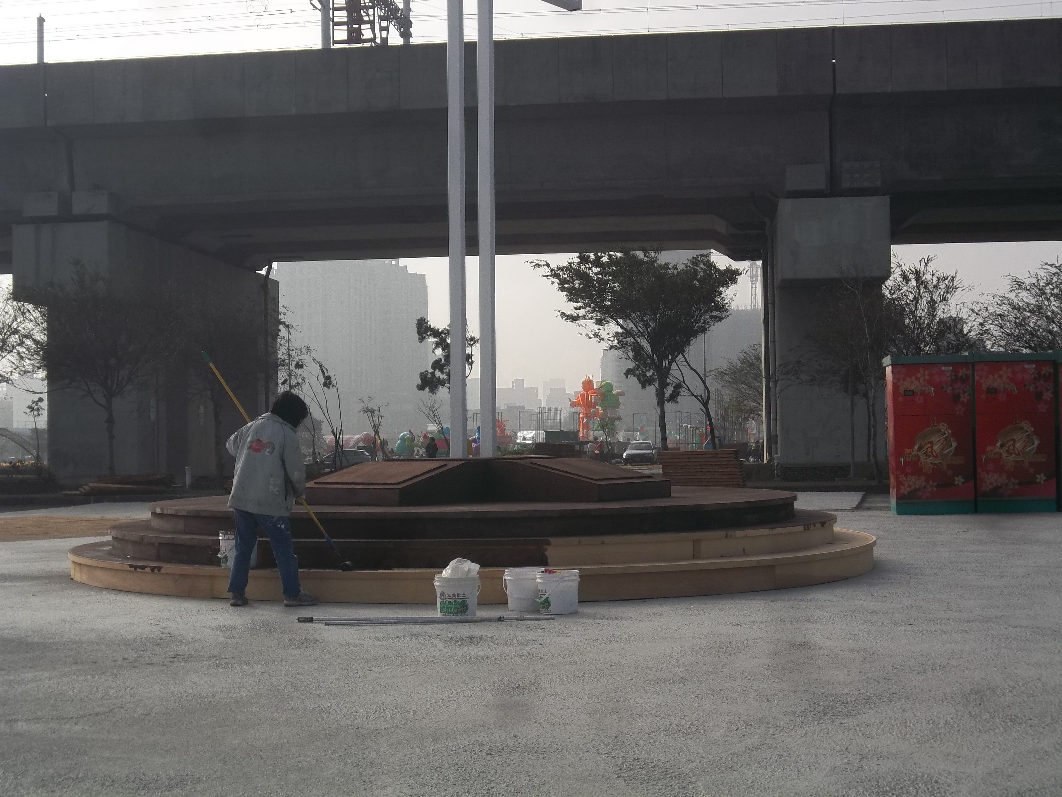 新竹燈會宗教區油漆工程