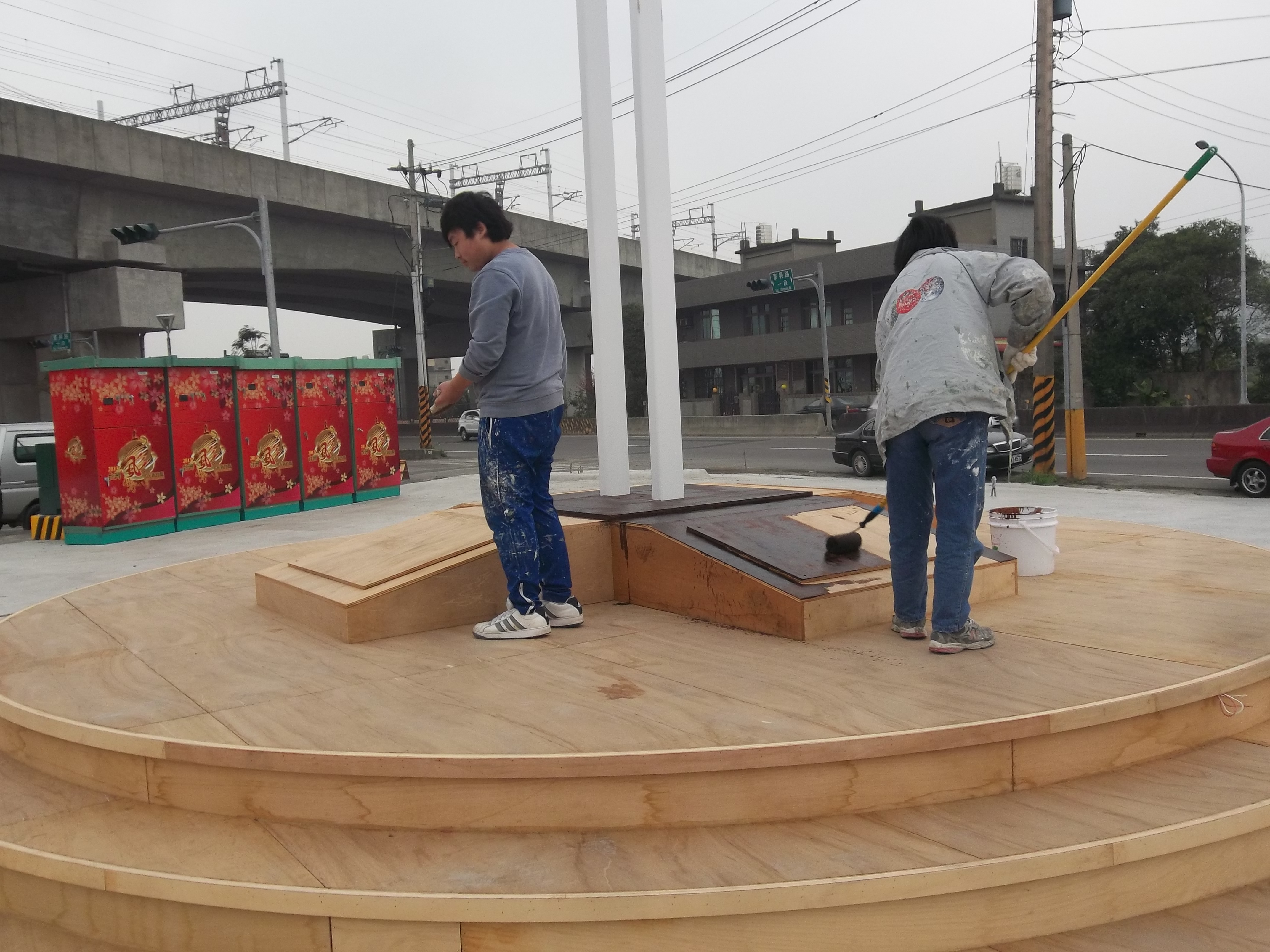 新竹燈會宗教區油漆工程