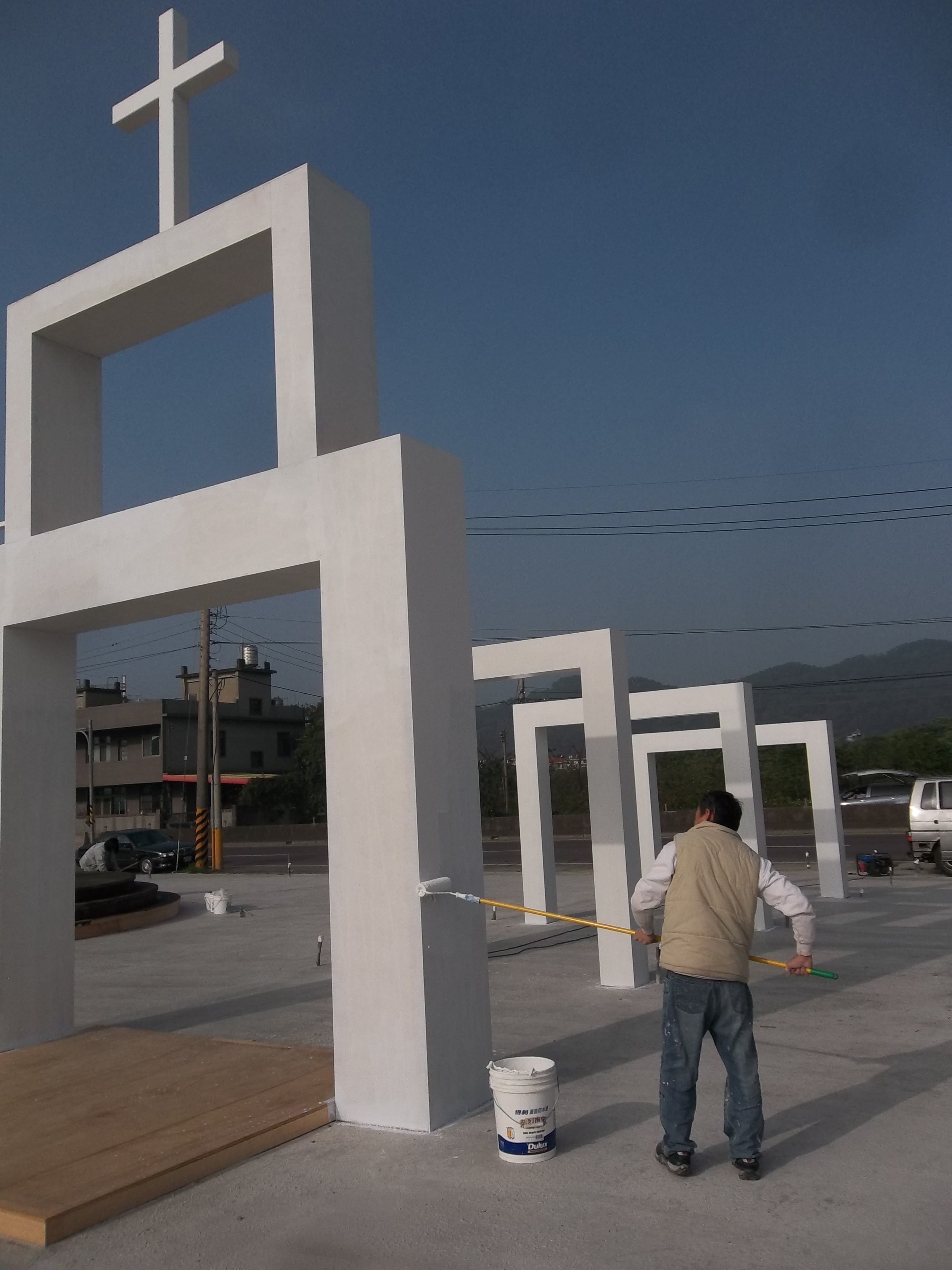 新竹燈會宗教區油漆工程