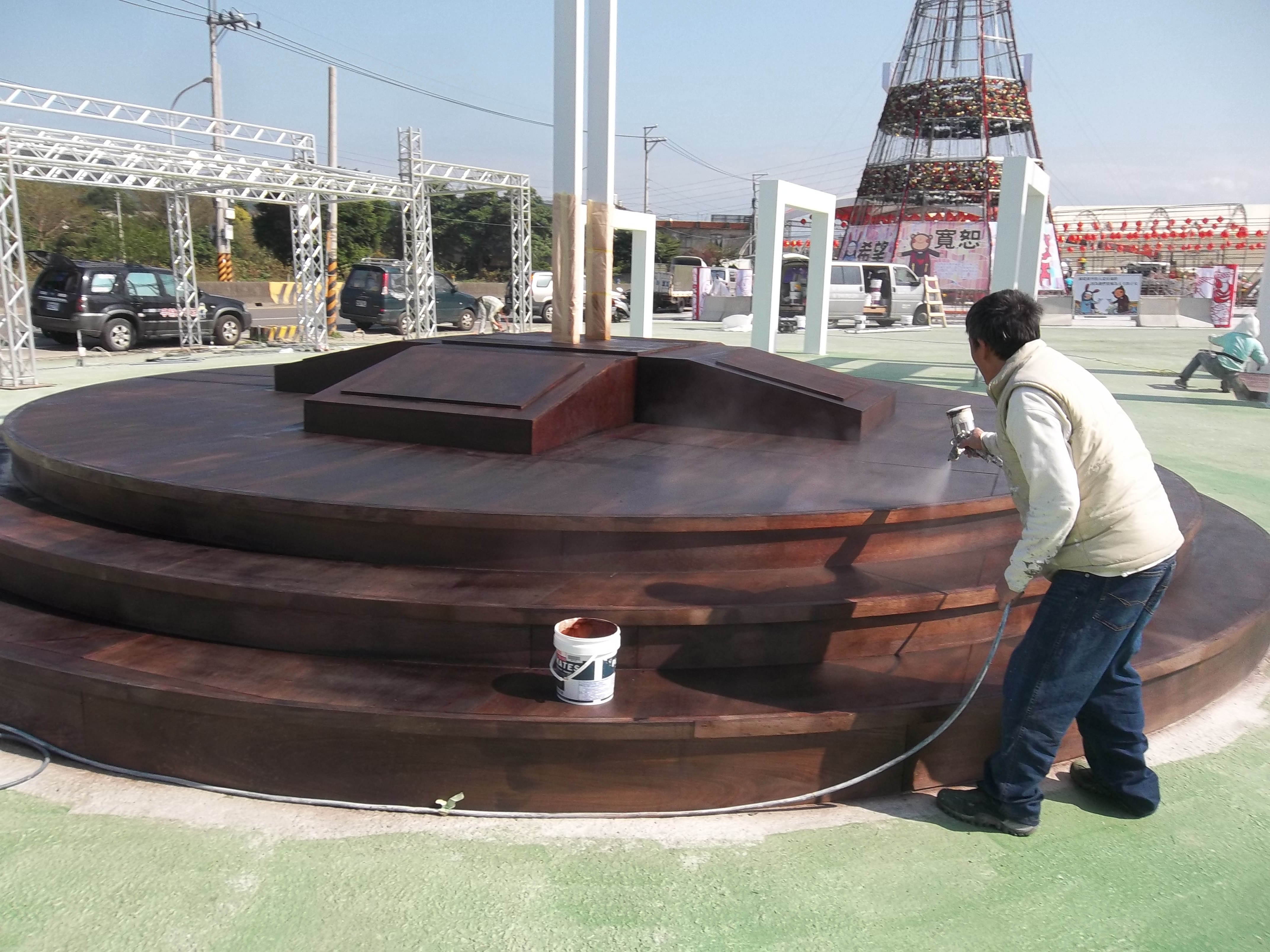 新竹燈會宗教區油漆工程