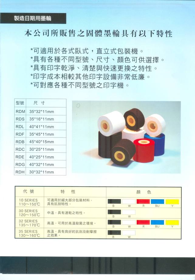 製造日期用墨輪