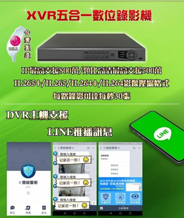 LINE警報通知