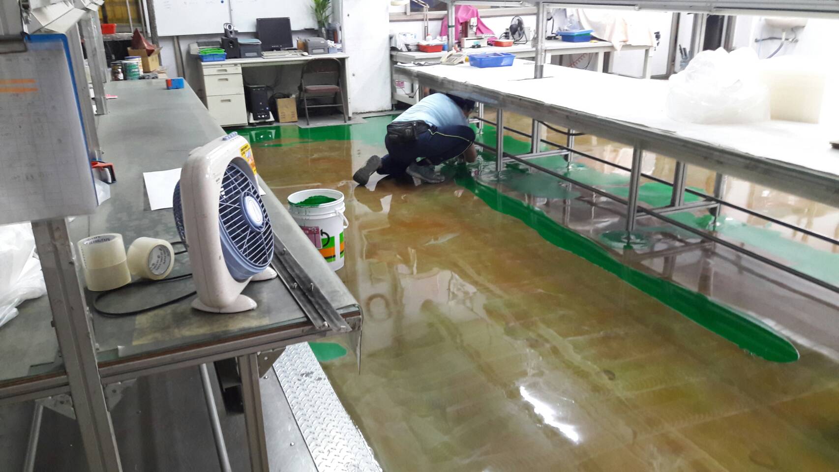 Epoxy無塵地床施工照