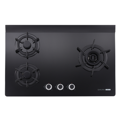 三口雙炫火玻璃檯面爐