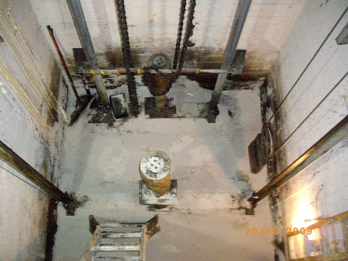 電梯基坑止漏施工後