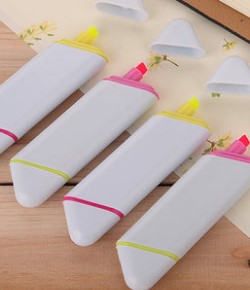 雙色對角螢光筆