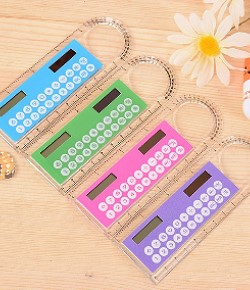 內建計算機塑膠尺