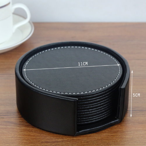 皮質杯墊套裝組