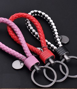 炫彩皮繩鑰匙圈