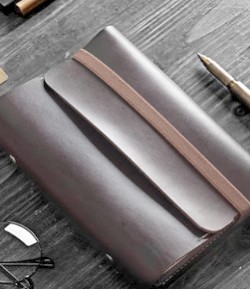 韓版皮革活頁記事本