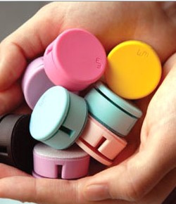 渦捲式耳機收線器