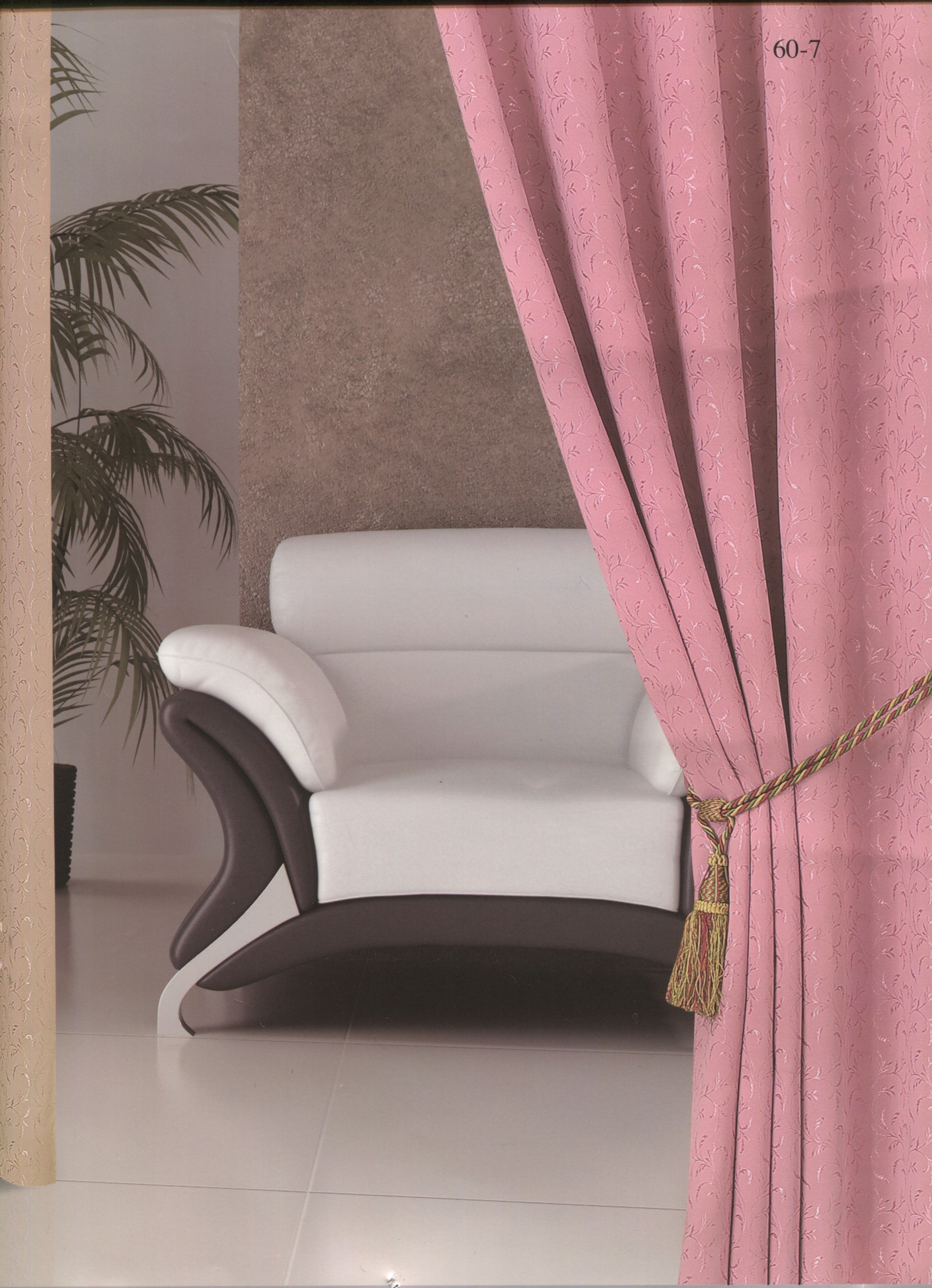 60-7緹花三明治窗簾