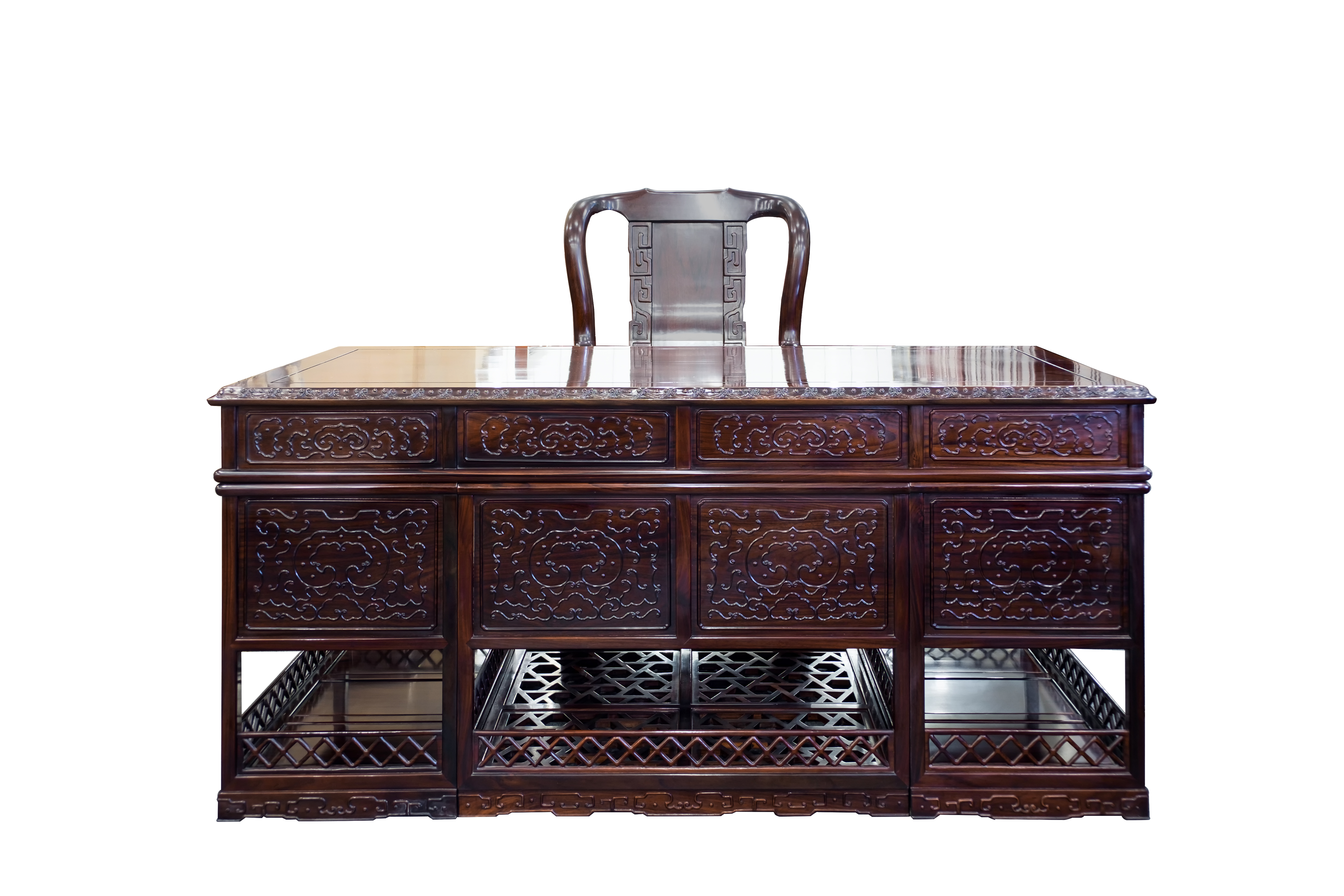 黑紫檀大辦臺辦公桌(書桌)