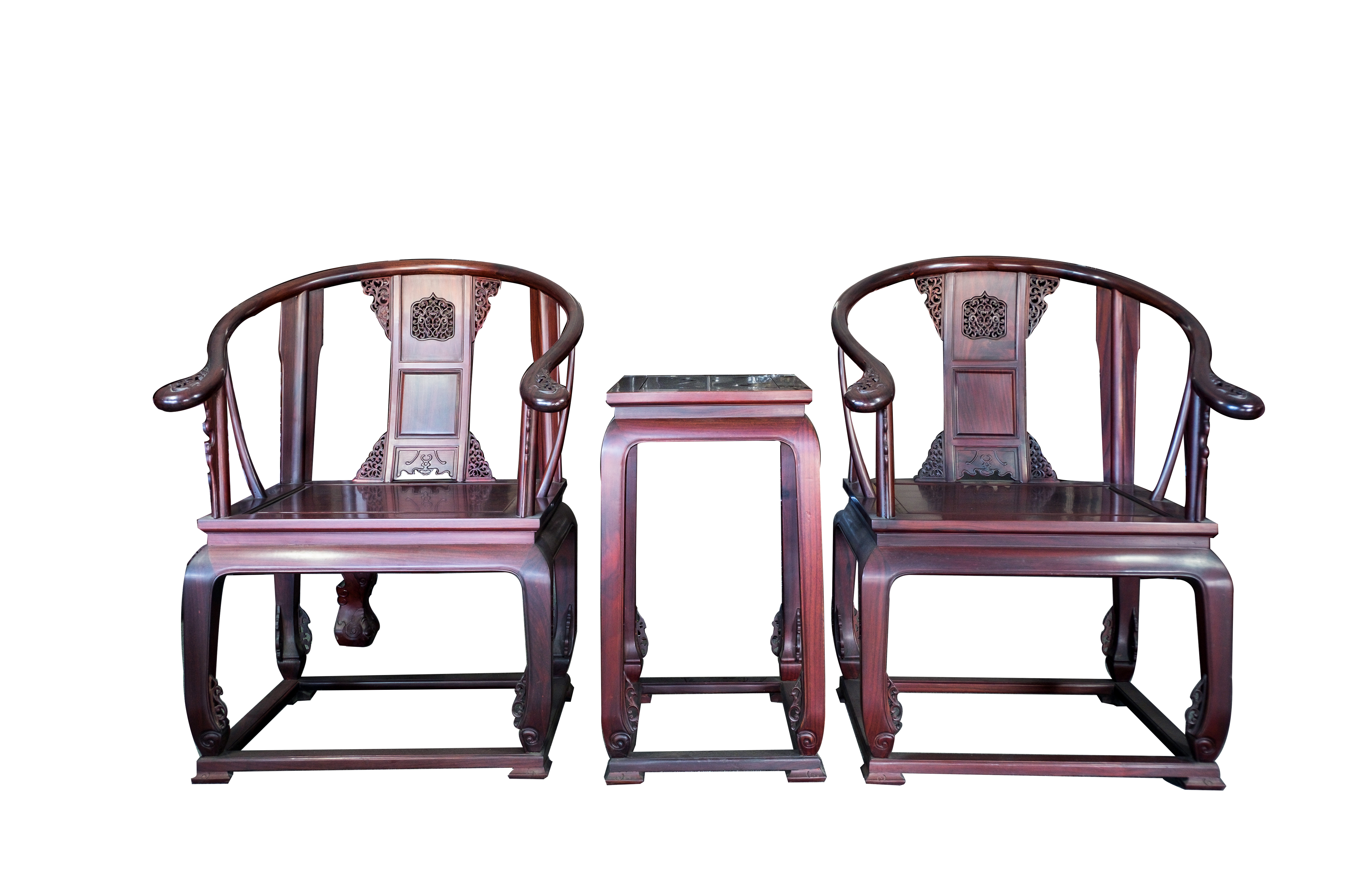 黑紫檀皇宮椅組