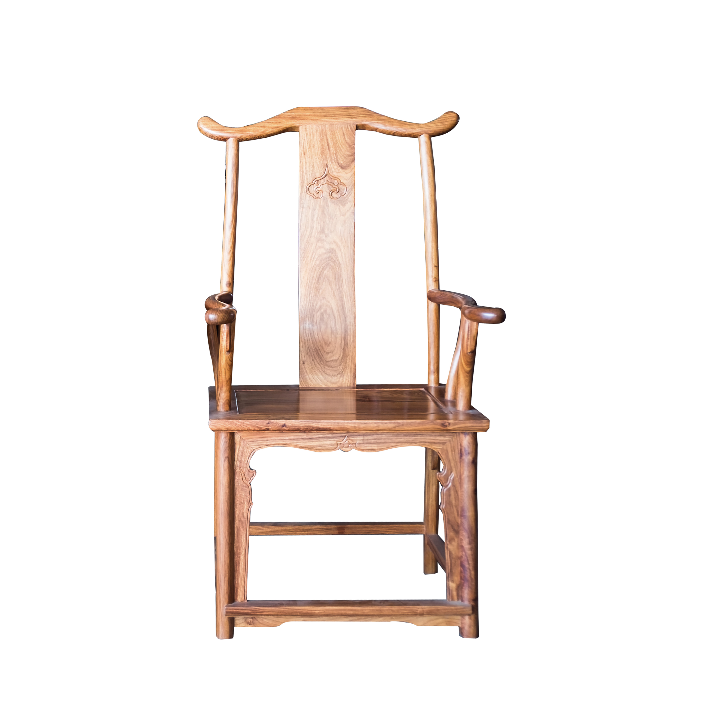 明花梨木四出頭官帽椅