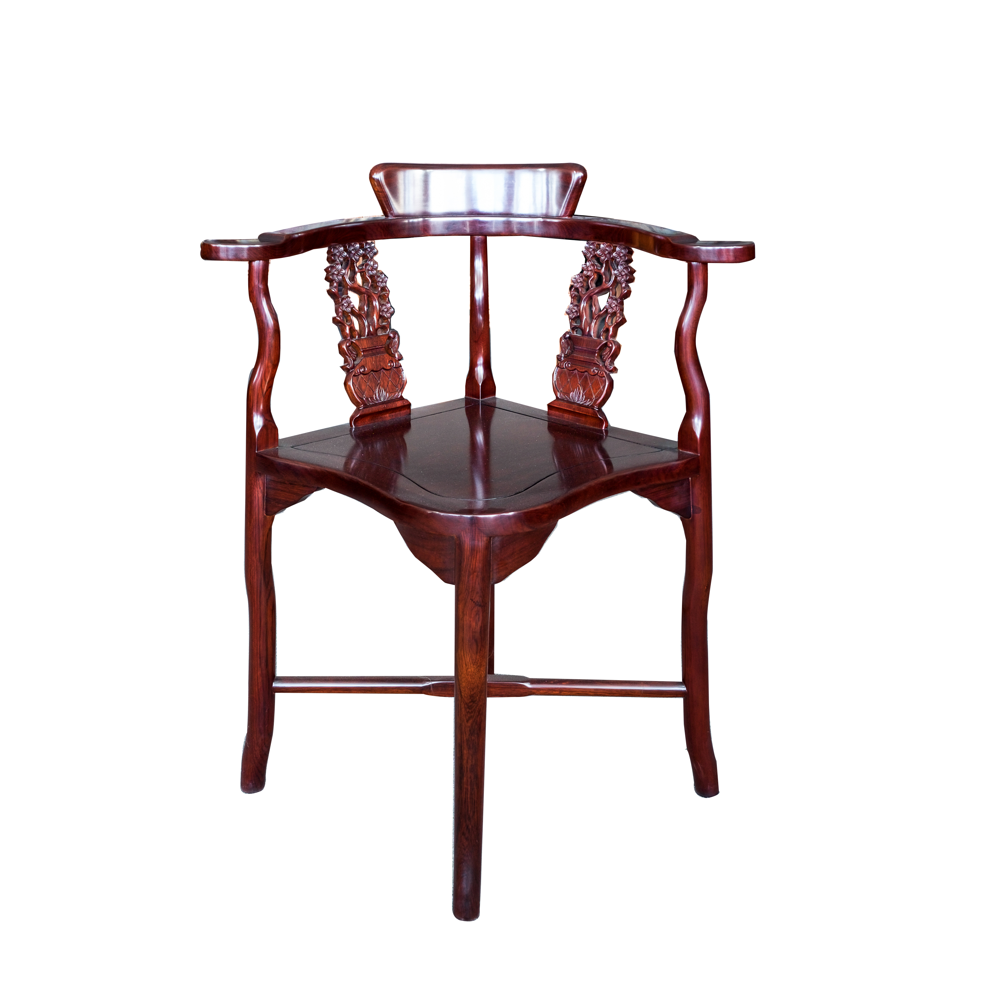 黑紫檀三角休閒椅