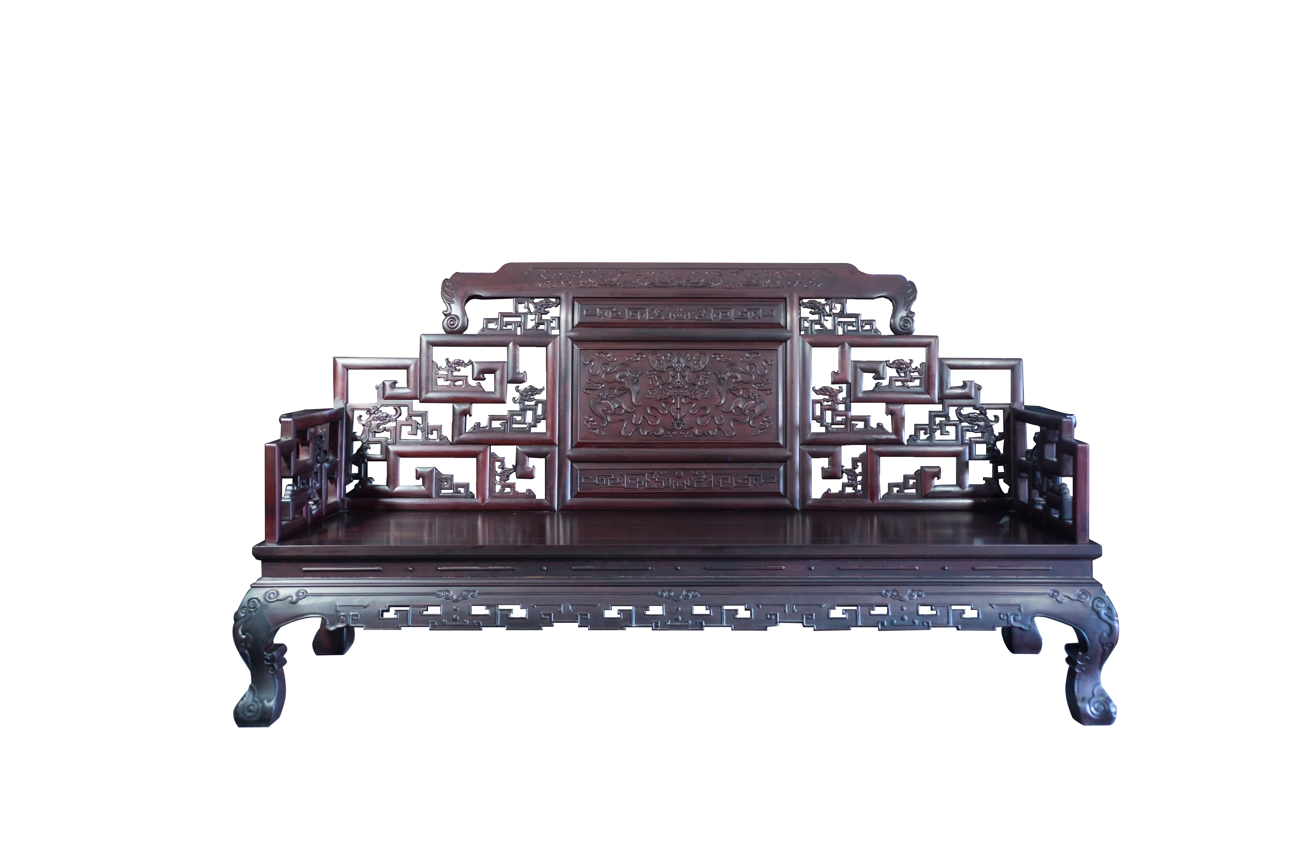 紫檀皇品三人座