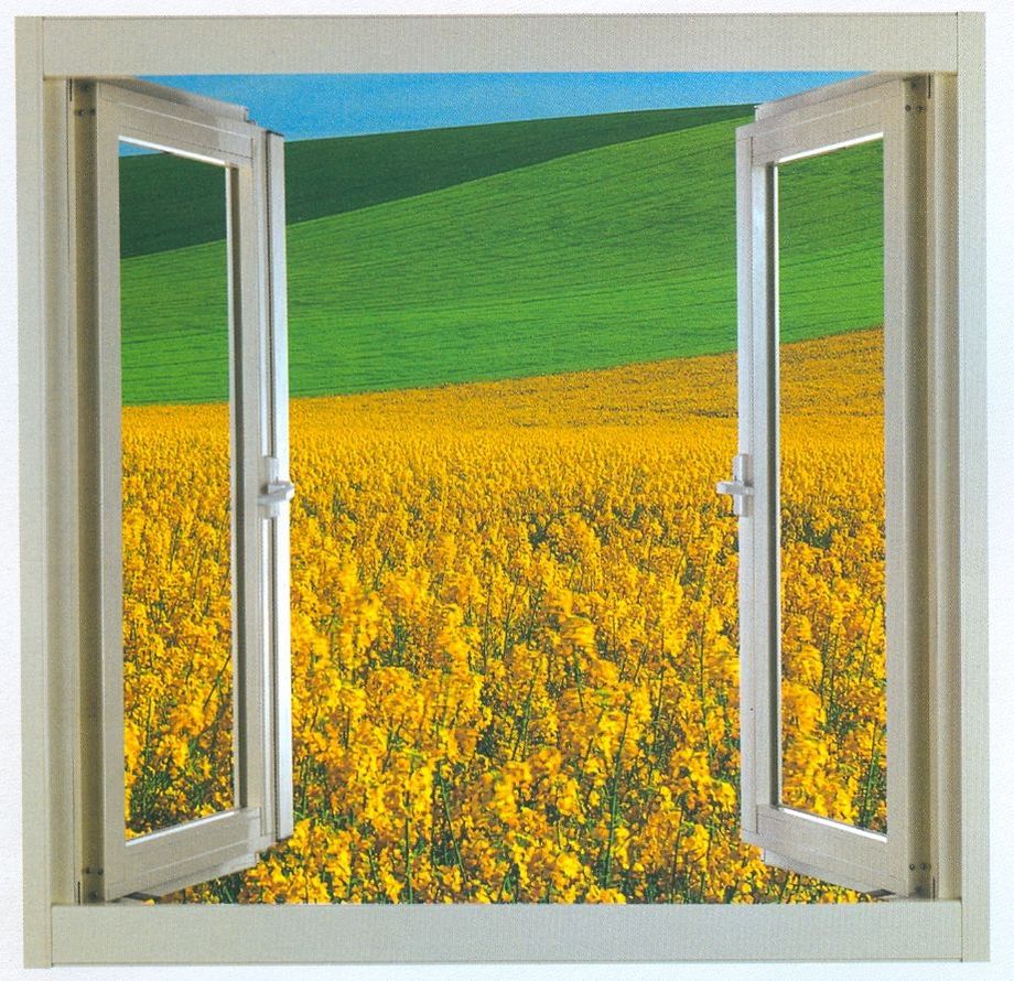 對開無中柱推射隔音氣密窗