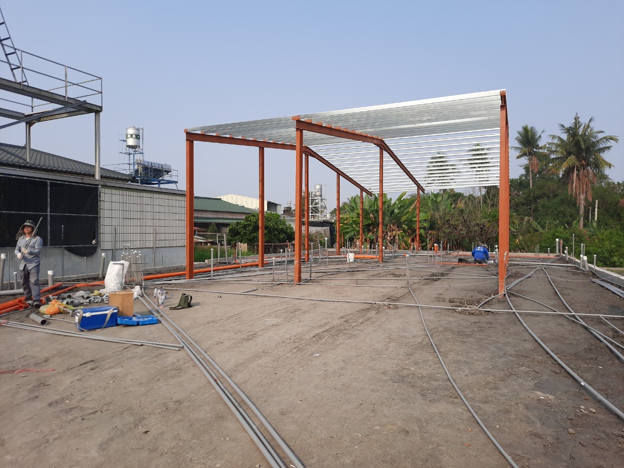 屏東佳墩鋼構屋-鋼骨結構