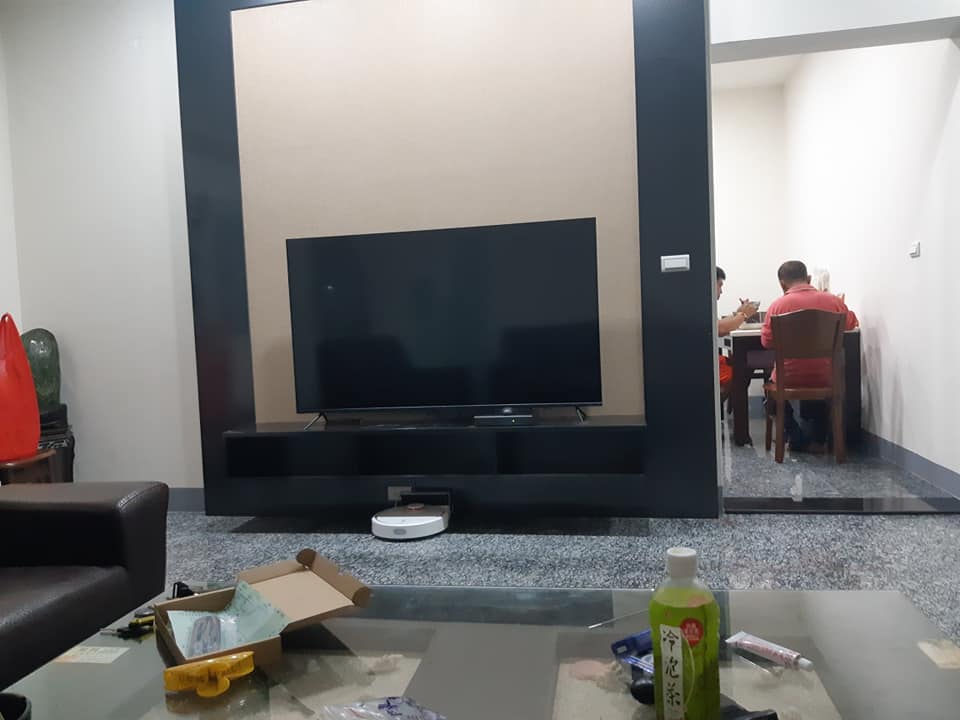 屏東佳墩農舍設計興建-電視牆設計