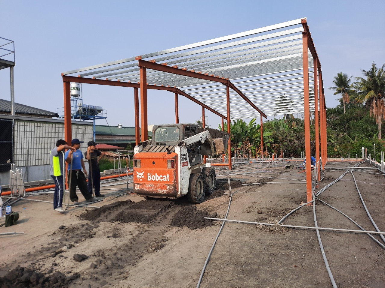 屏東佳墩鋼構屋-鋼骨結構