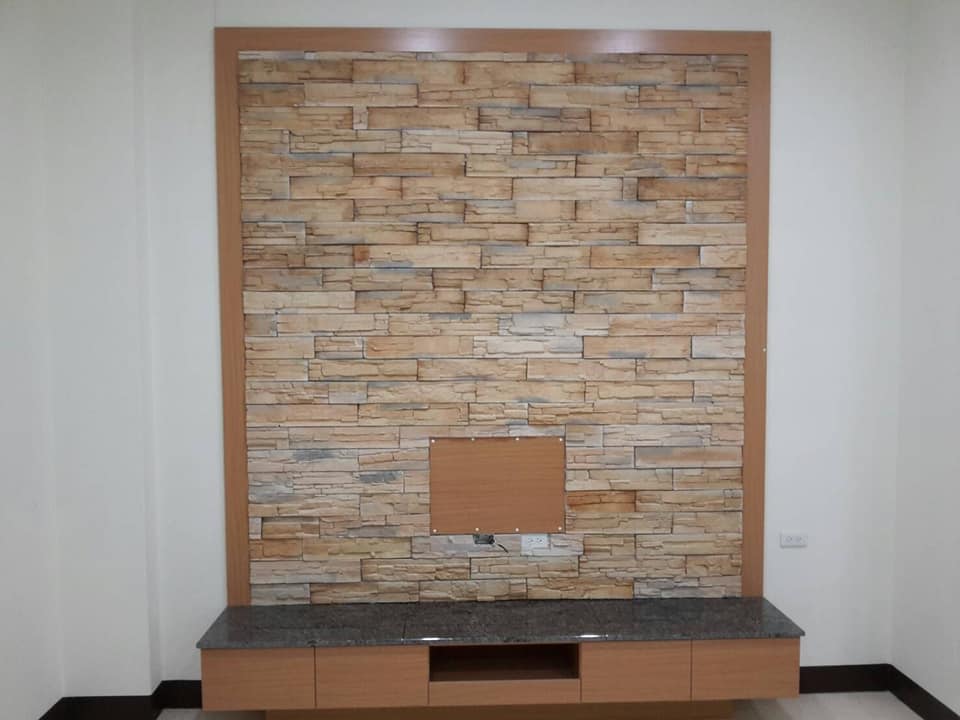 屏東佳墩農舍設計興建-電視牆設計