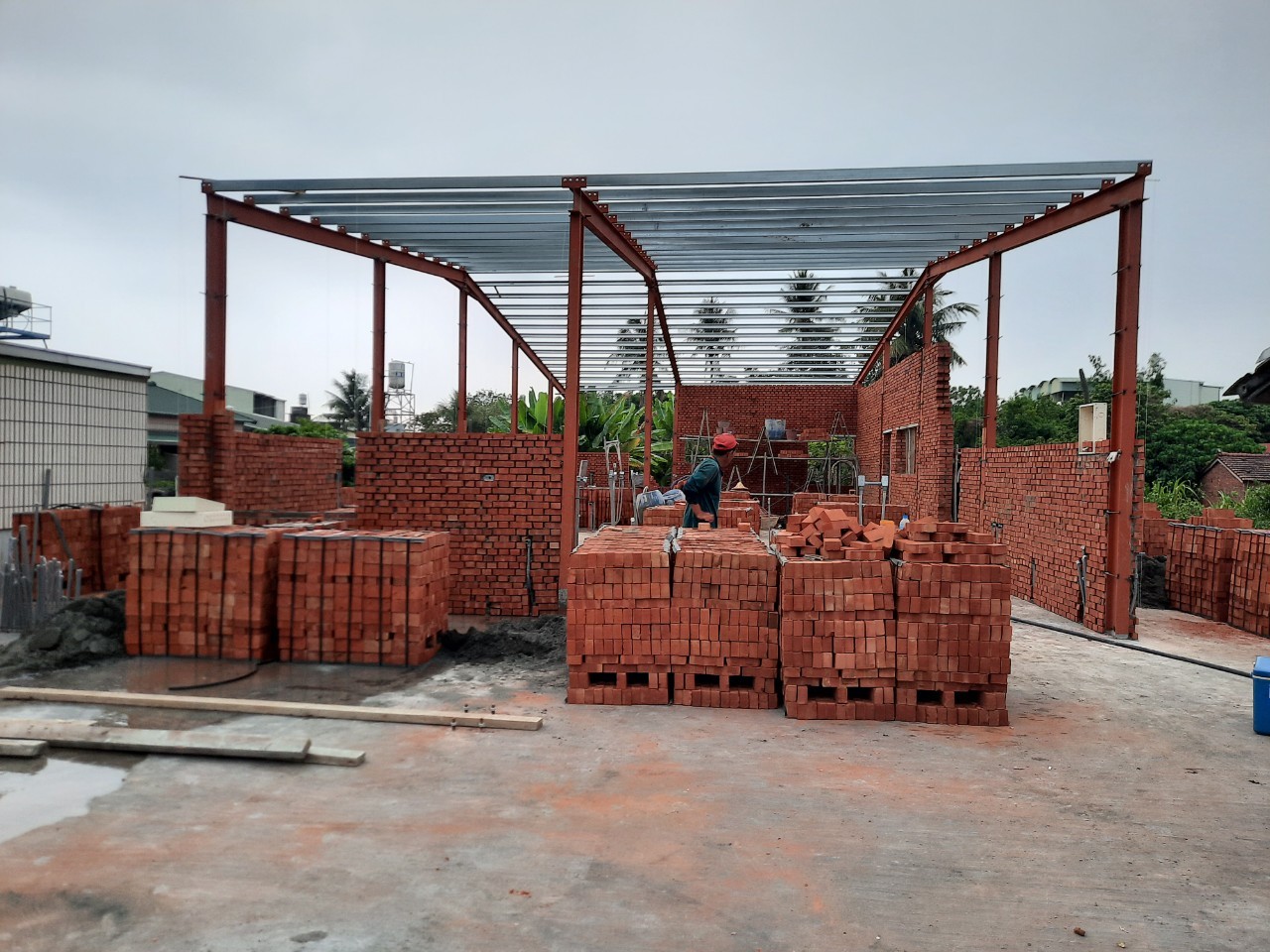 屏東佳墩鋼構屋-鋼骨結構