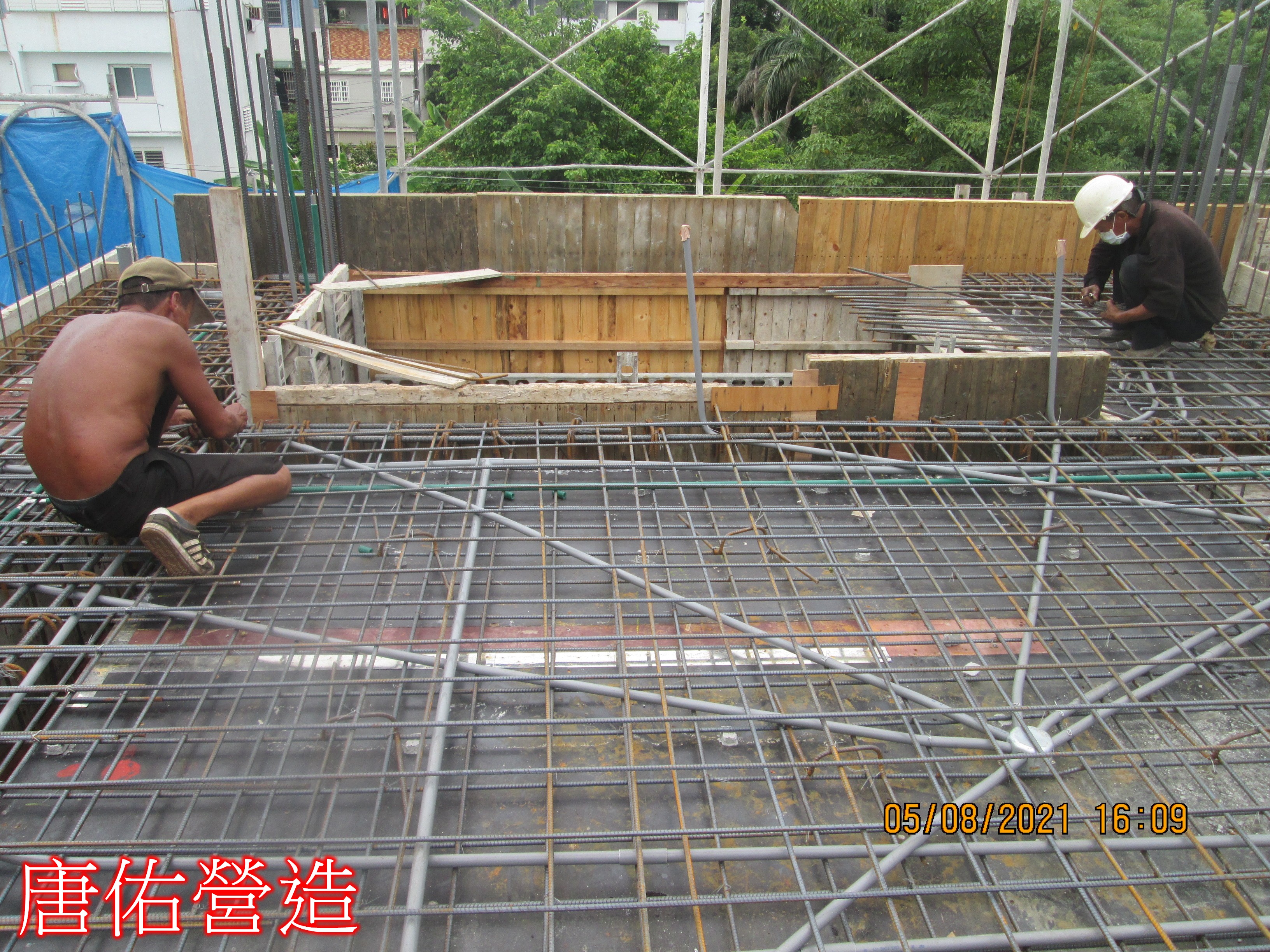2樓鋼筋綁紮