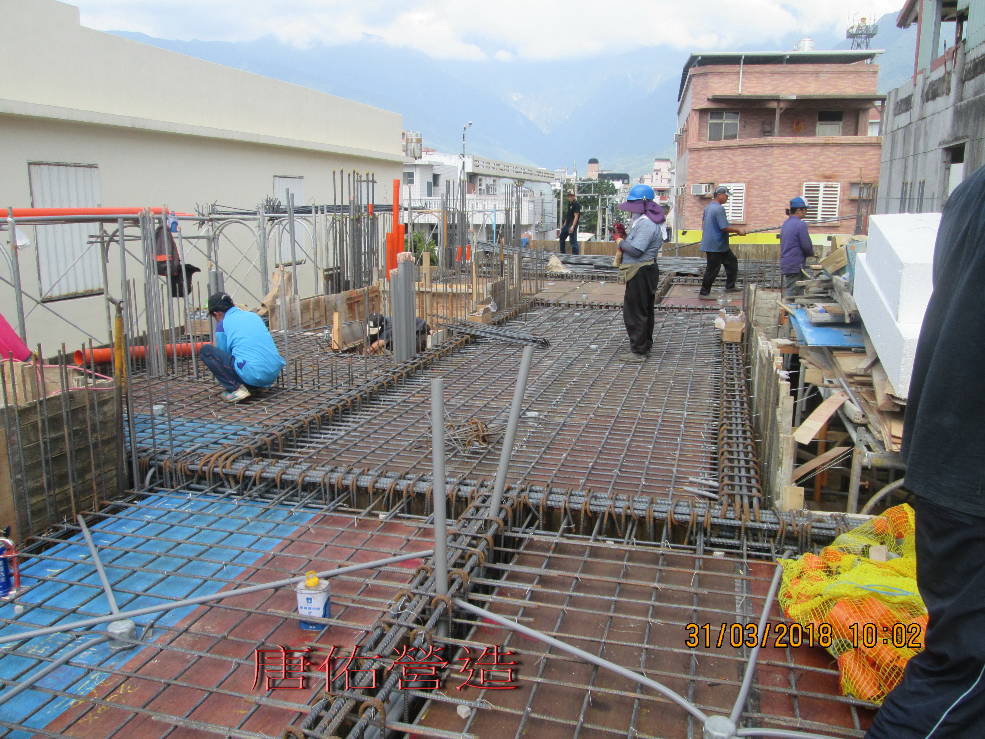 2樓頂版鋼筋綁紮