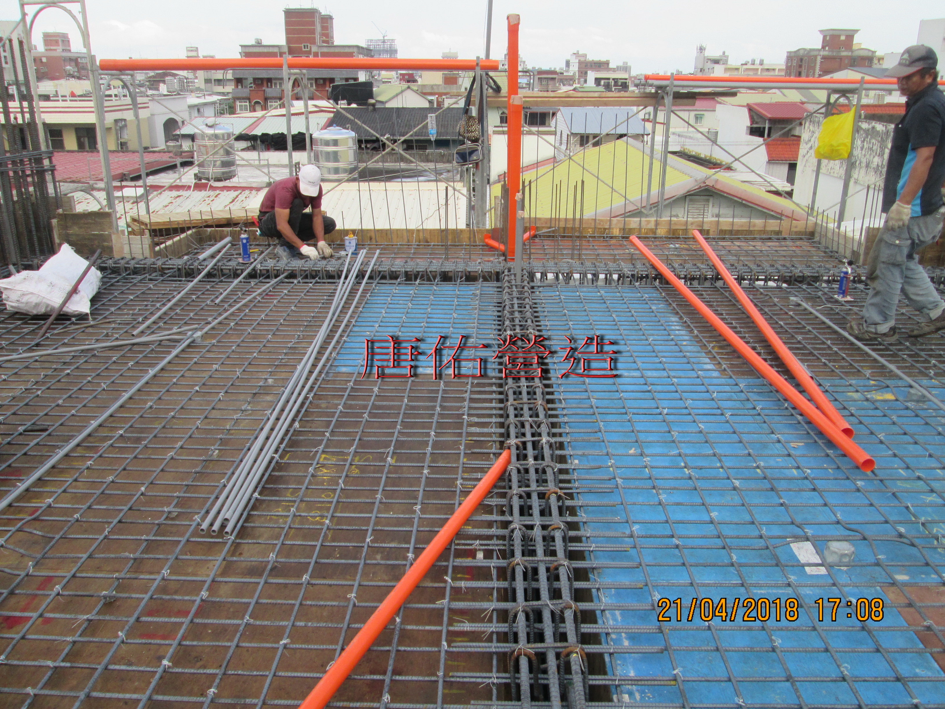 3樓頂版水電配管