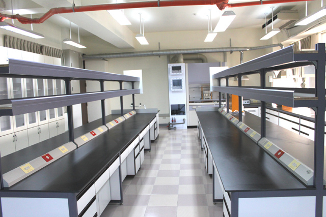 鋁合金中央桌附藥品架