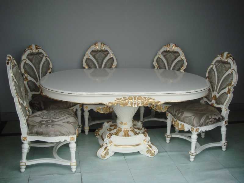 歐式豪華型餐桌椅02-005(1)