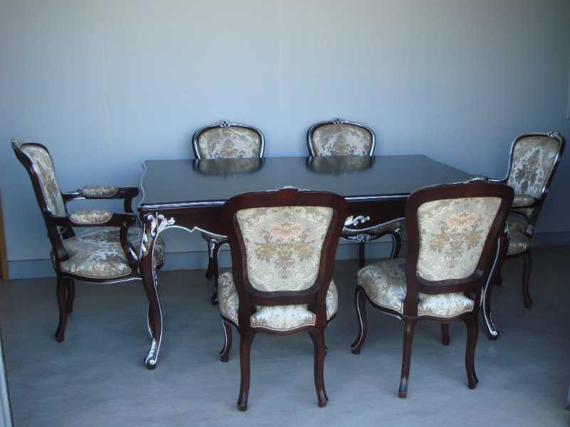 歐式豪華型餐桌椅02-001